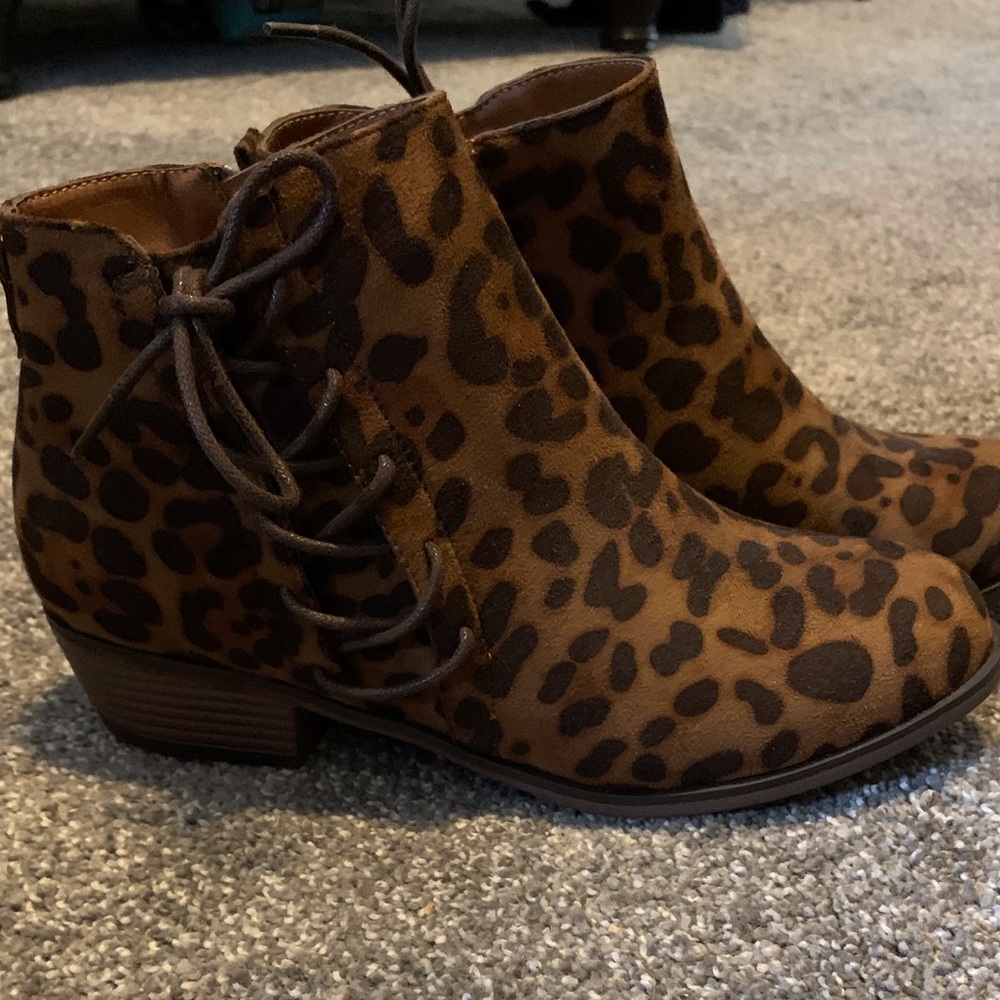 Cheetah Print Boots